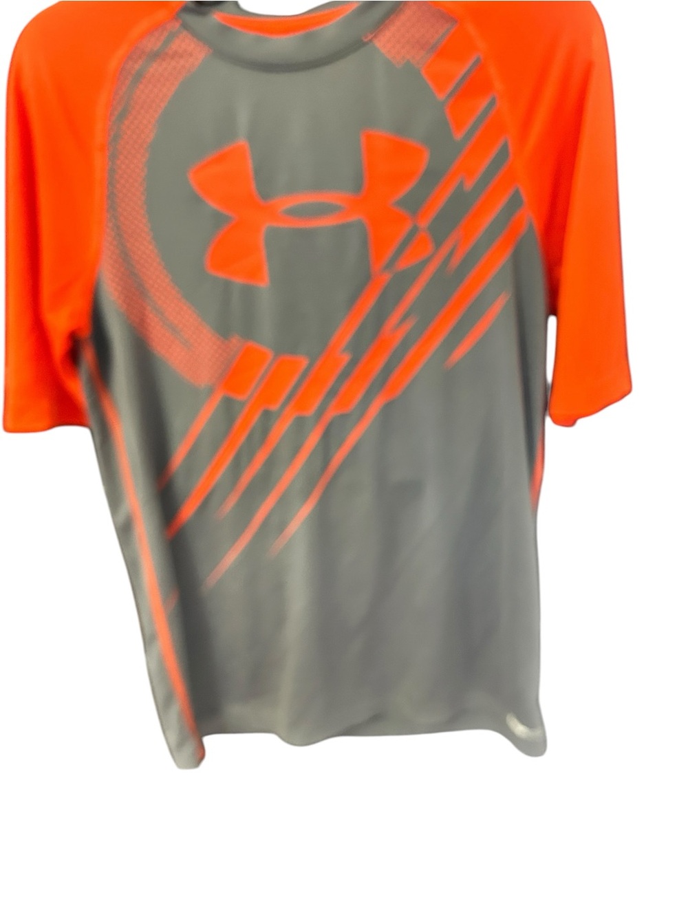 Under Armour Gray and Orange Graphic Performance Tee